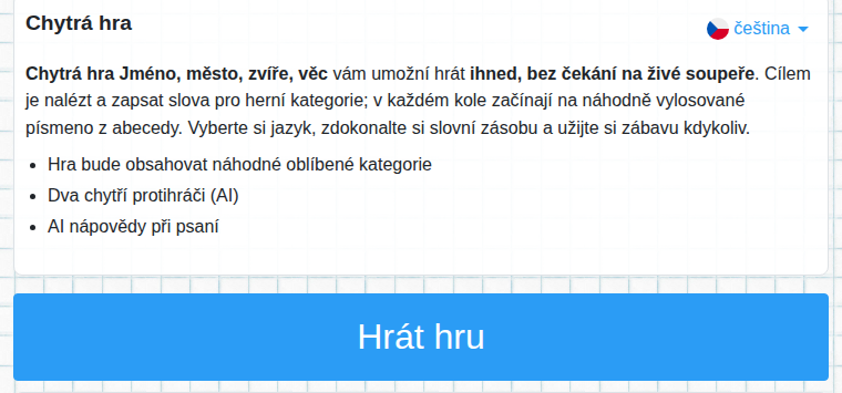 Start chytré hry