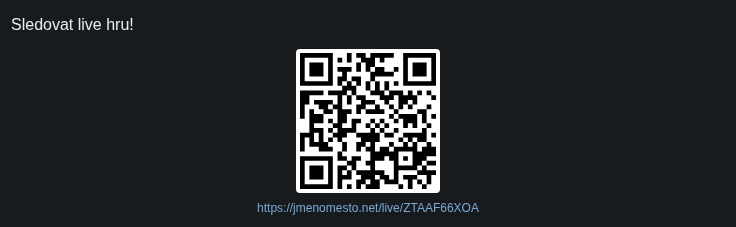 QR kód pro diváky
